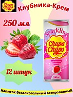 Chupa Chups (250) Клубника-Крем напиток б/а 0,25л 