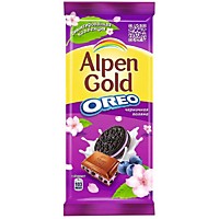Шоколад Alpen Gold Oreo Черничная Поляна 90г