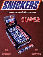 M.Snickers Super шоколадный батончик 80г 