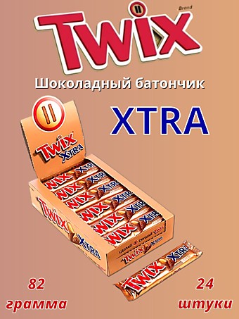 M.Twix Xtra шоколадный батончик 82г 