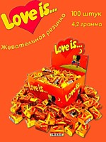 Love Is...Апельсин-Ананас жевательная резинка 4,2г 100шт 