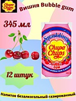 Chupa Chups (345) Вишня-Бабл Гам напиток б/а 0,345л  