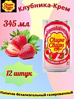 Chupa Chups (345) Клубника-Крем напиток б/а 0,345л  