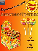 Чупа Чупс Экзотик-Тропик карамель на палочке 12г 100шт