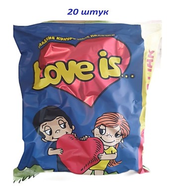 Кукурузные палочки LOVE IS.... 60г 20шт