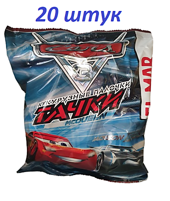 Кукурузные палочки Тачки 60г 20шт