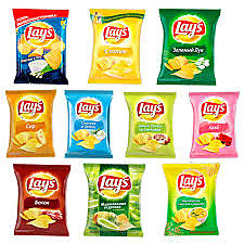 Lays чипсы (ассортимент) 70г 25шт