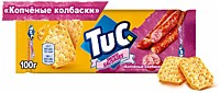 TUC крекер КОПЧЁНЫЕ КОЛБАСКИ 100г 