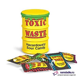 Toxic Waste Yellow леденцы 42г 